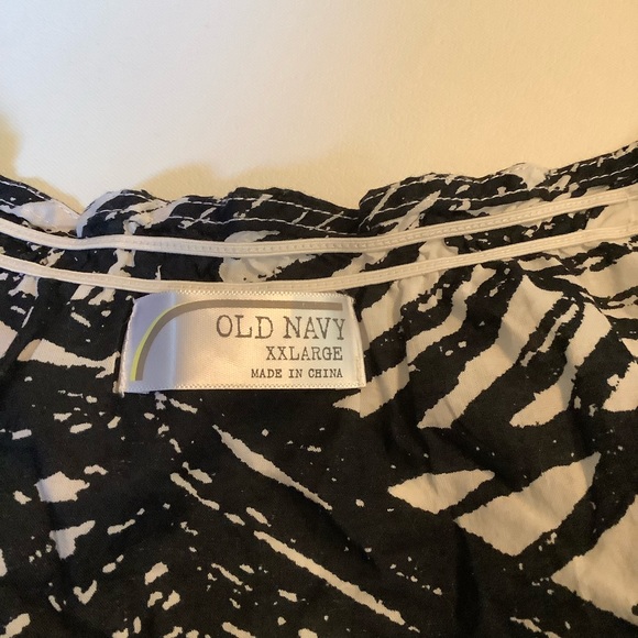 Old Navy Black & White Swimsuit Cover Up XXL - Picture 4 of 6